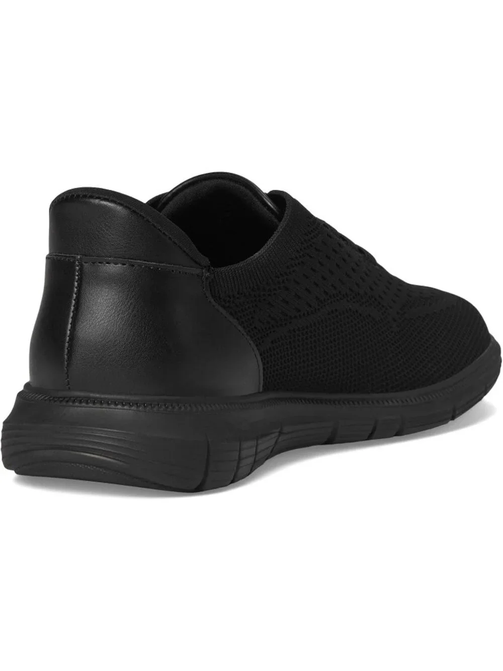 Marc Joseph Men's Black Leather Slip On Round Toe Solid Comforts Oxfords Shoes